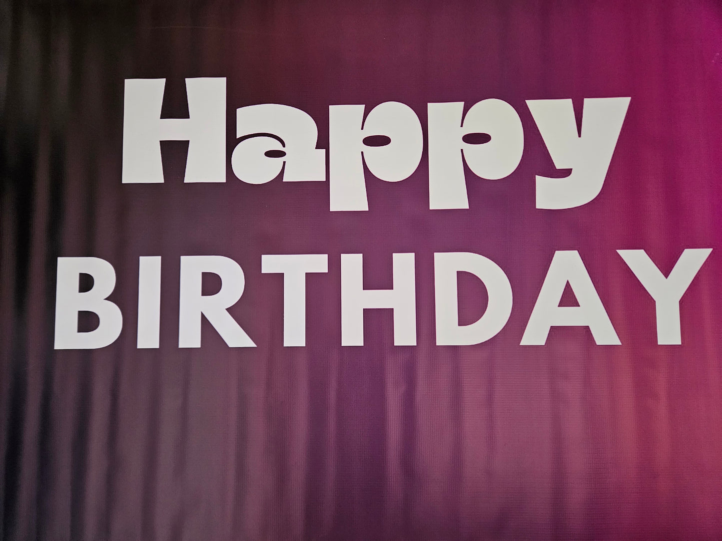 Happy Birthday Banner - Pink & Purple Mixed