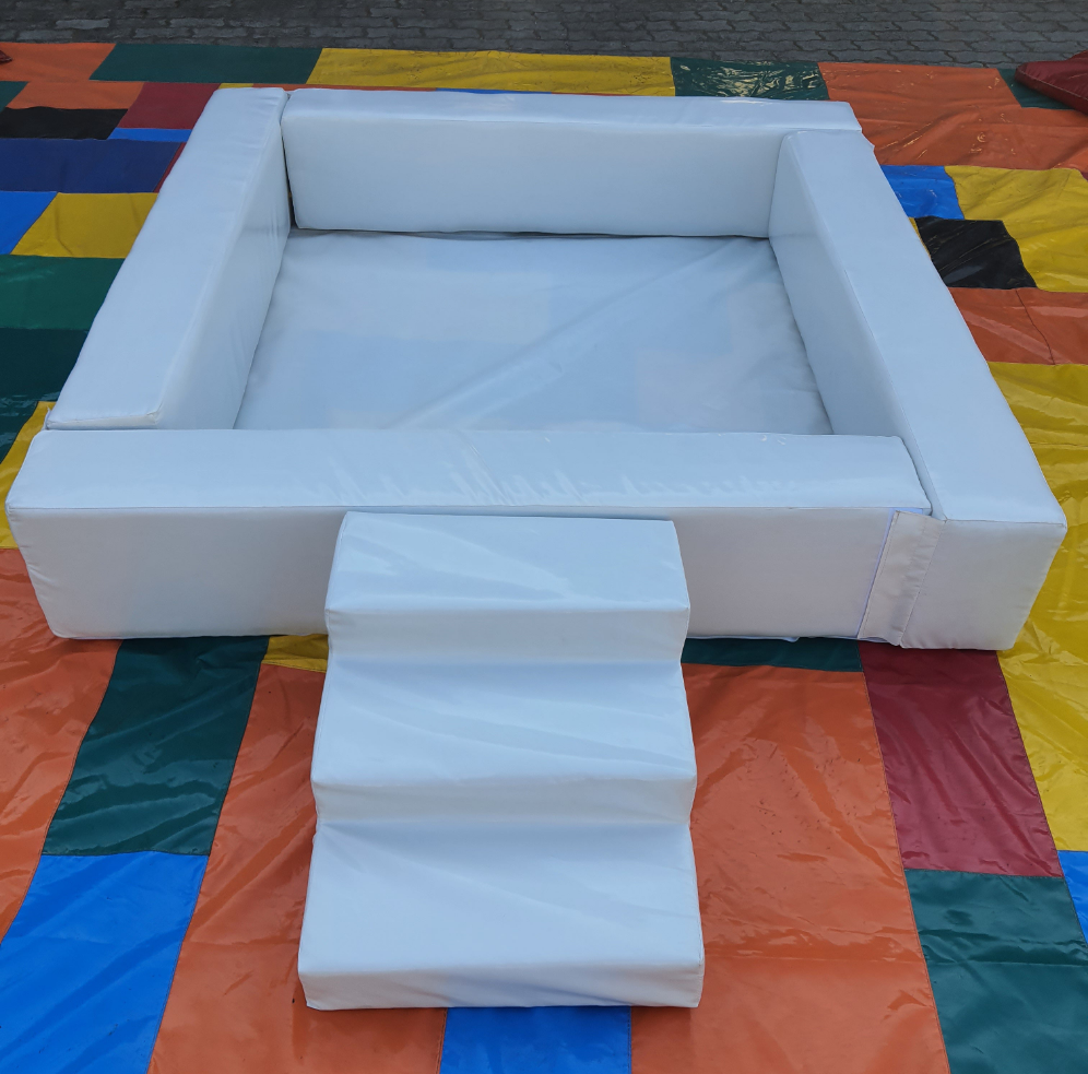 White Soft Play Ball Pond with Step