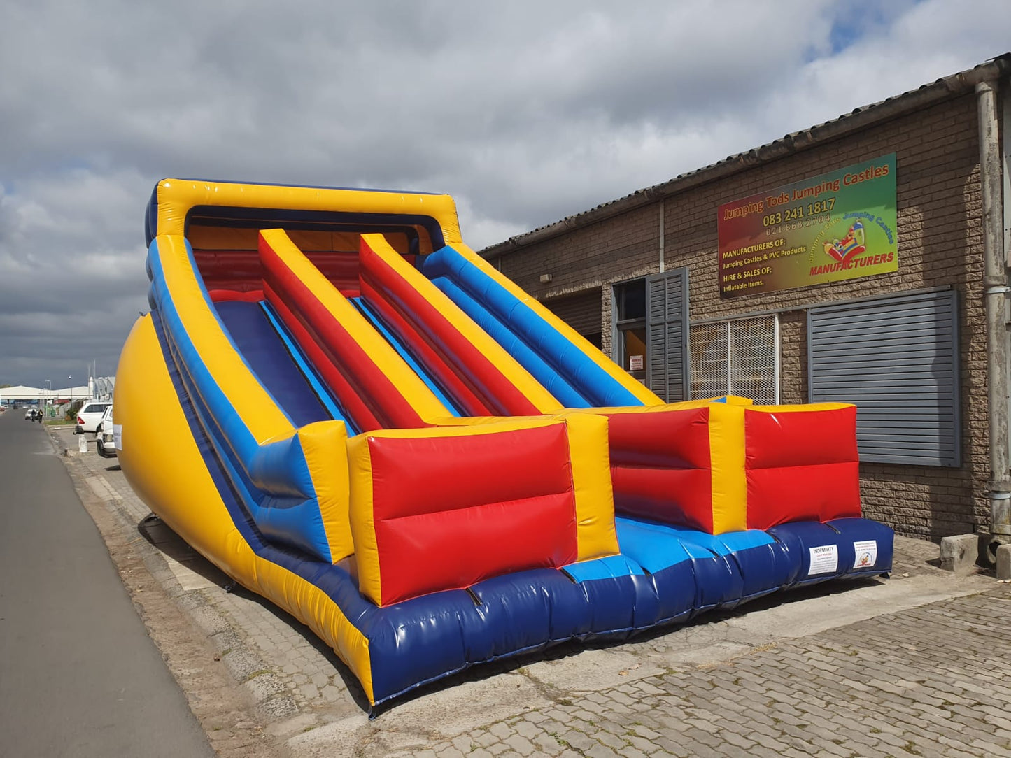 2-Way Slide with Steps Inflatable