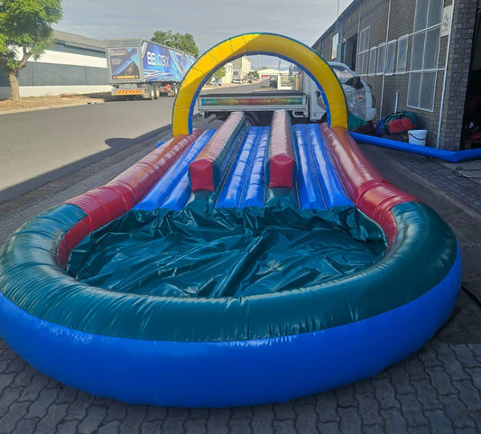 Triple Lane Water Slide