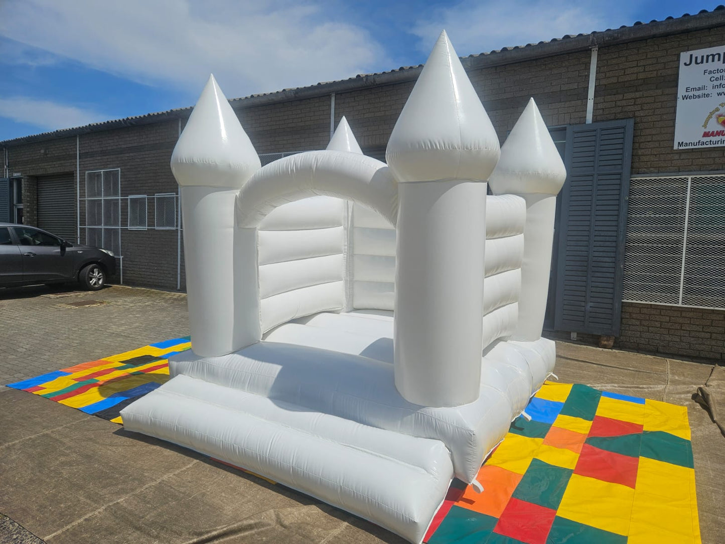 White Fairy Castle with Solid Walls & Arch