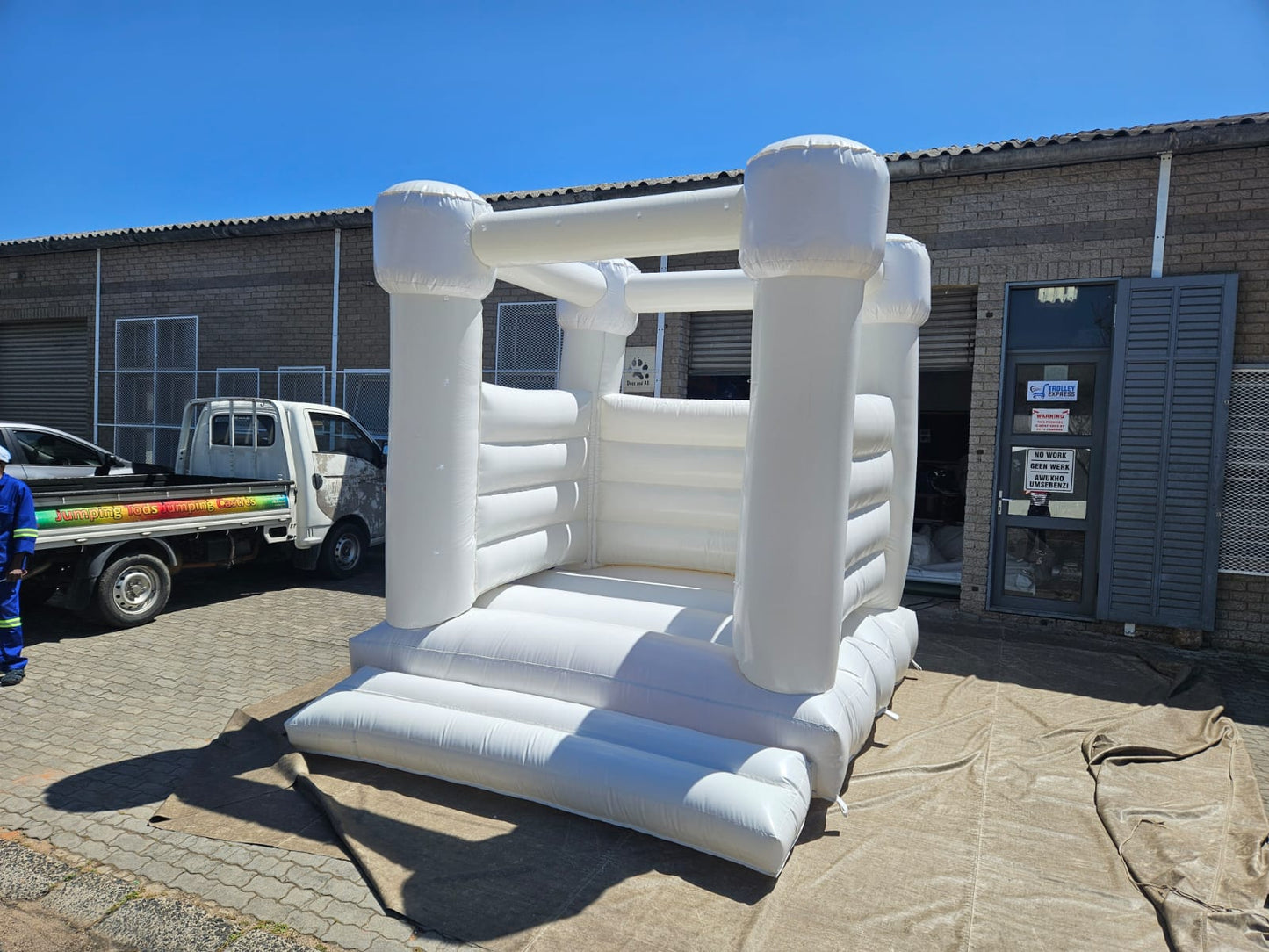 White Bouncy House Castle