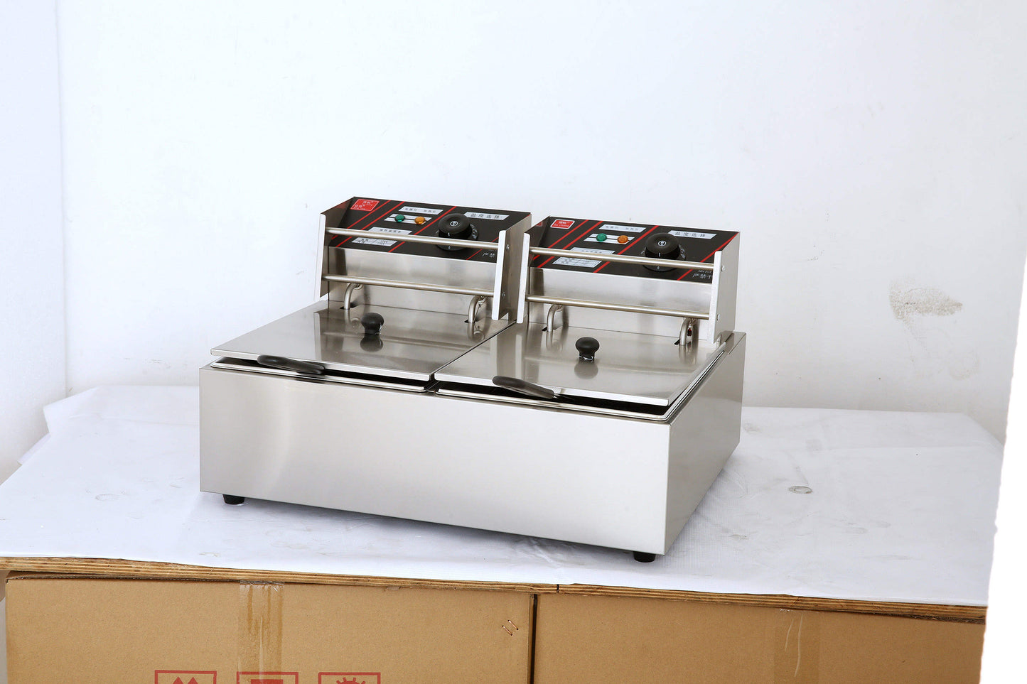 Double Tank Electric Counter Top Fryer (6lt + 6lt)